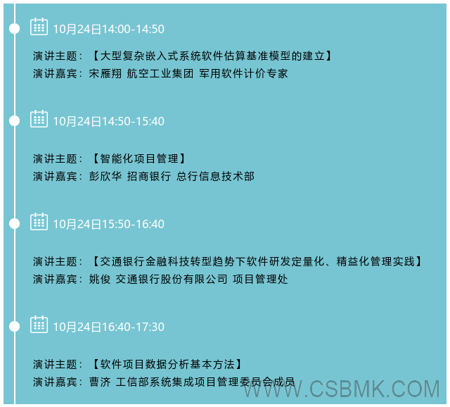 5d6e33887a511.png 2019(第四屆)中國軟件估算大會—大型組織量化管理分論壇日程.png